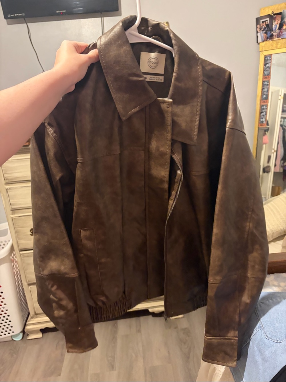 Brown Leather Jacket for Men